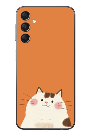 Samsung Galaxy A24 Uyumlu Kedi Baskılı Silikon Kılıf