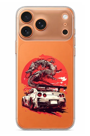 iPhone 17 PRO MAX Uyumlu GTR Ejderha Tasarımlı Baskılı Silikon Kılıf