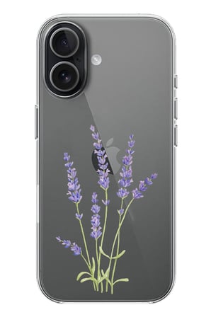 iPhone 17 Uyumlu Lavanta Çiçek Tasarımlı Baskılı Silikon Kılıf