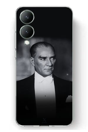 Vivo Y17s Uyumlu Zarafet ve Asalet: Atatürk Smokinli Baskılı Silikon Kılıf