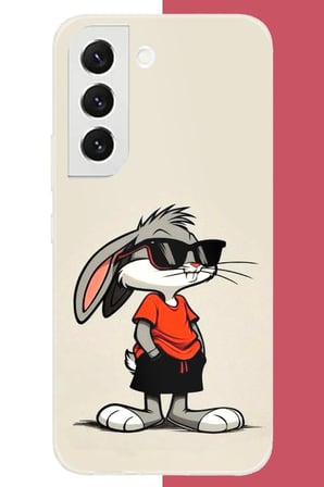 Samsung Galaxy S22 Uyumlu bagsbuny 1 Baskılı Silikon Kılıf
