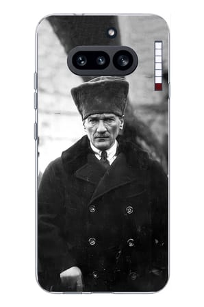 Nothing Phone (4A) Uyumlu Mustafa Kemal Atatürk Portre Baskılı Silikon Kılıf