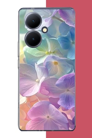 Vivo V29 Lite 5G Uyumlu renkli çiçek2.jpeg Baskılı Silikon Kılıf