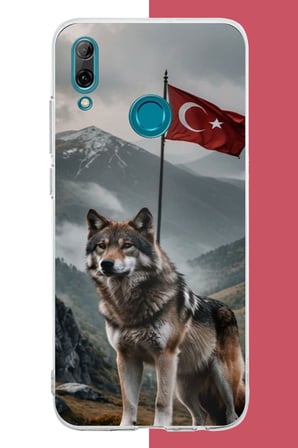 Huawei P Smart 2019 Uyumlu Ulu Kurt Baskılı Silikon Kılıf