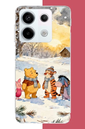 Redmi Note 13 PRO 5G Uyumlu Winnie The Pooh2 Baskılı Silikon Kılıf