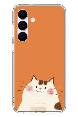 Samsung Galaxy S25 FE Uyumlu Kedi Baskılı Silikon Kılıf