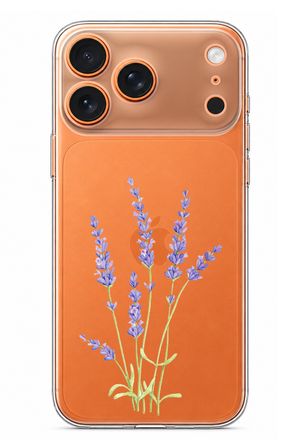 iPhone 17 PRO MAX Uyumlu Lavanta Çiçek Tasarımlı Baskılı Silikon Kılıf