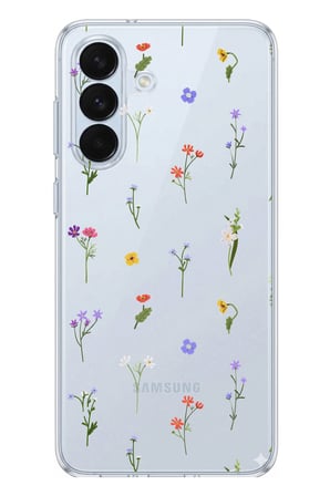 Samsung Galaxy S26+ PLUS Uyumlu Minik Kır Çiçekleri Baskılı Silikon Kılıf