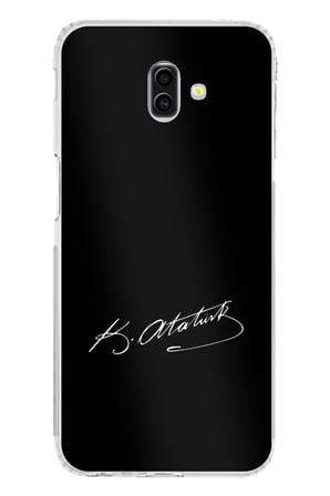 Samsung Galaxy J6 PLUS Uyumlu Atanın İzi İmza Baskılı Silikon Kılıf