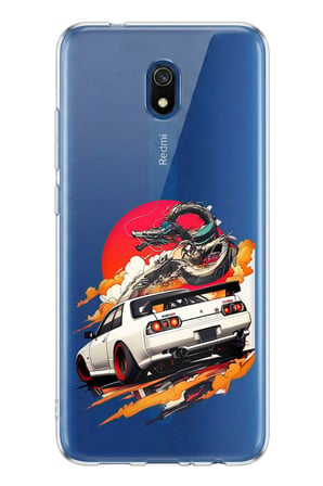 Redmi 8A Uyumlu GTR Güneş Ejderha Tasarımlı Baskılı Silikon Kılıf