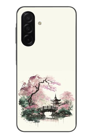 Samsung Galaxy A26 Uyumlu Japon Bahçesi Baskılı Silikon Kılıf