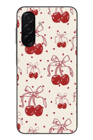 Samsung Galaxy A26 Uyumlu Kiraz Bukleleri Baskılı Silikon Kılıf