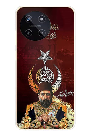 Realme 11 4G Uyumlu Abdülhamid Han Baskılı Silikon Kılıf