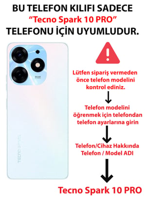 Tecno Spark 10 Pro Uyumlu Sevimli Kedicikler ve Patiler Baskılı Silikon Kılıf