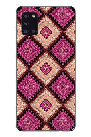 Samsung Galaxy A31 Uyumlu Pembe Yavrusu Motifleri Baskılı Silikon Kılıf