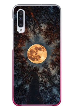 Samsung Galaxy A50 Uyumlu Ay Gökyüzü Baskılı Silikon Kılıf
