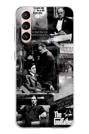 Samsung Galaxy S21 Uyumlu The GodFather Baba Film Tasarımlı Baskılı Silikon Kılıf