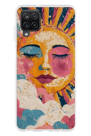 Samsung Galaxy A22-M22-M32 Uyumlu Efsunlu Güneş Baskılı Silikon Kılıf