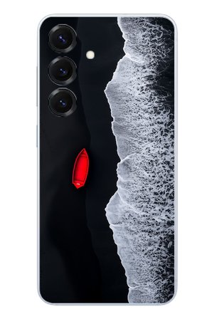 Samsung Galaxy S25 Uyumlu Kırmızı Tekne Yalnız Baskılı Silikon Kılıf