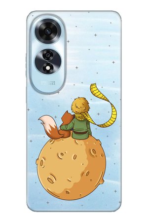 Oppo A60 Uyumlu Küçük Prens Gezegen Boa Tasarımlı Baskılı Silikon Kılıf