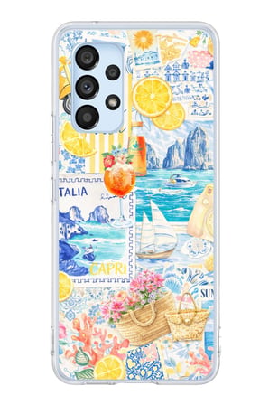 Samsung Galaxy A53 Uyumlu La Dolce Vita İtalyan Rüyası Baskılı Silikon Kılıf