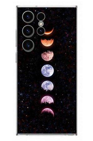 Samsung Galaxy S23 Ultra Uyumlu Tüm Gezegenler Baskılı Silikon Kılıf