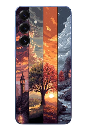 Samsung Galaxy S25 Plus Uyumlu Sonbahar İlkbaharım Baskılı Silikon Kılıf