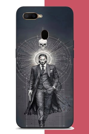 Oppo A5S-AX7-A12 Uyumlu baba yaga Baskılı Silikon Kılıf