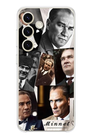 Samsung Galaxy S24 Uyumlu Atatürk Minnet Baskılı Silikon Kılıf