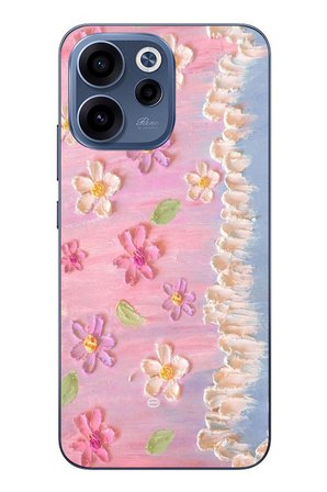 Oppo Reno 15F Uyumlu Çiçek Dalgaları Baskılı Silikon Kılıf