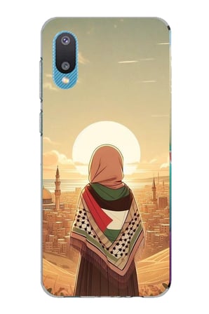 Samsung Galaxy A02 Uyumlu Filistine Özgürlük Kız Baskılı Silikon Kılıf