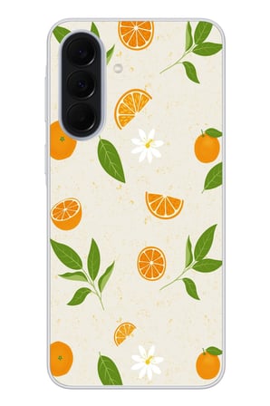 Samsung Galaxy A37 Uyumlu Mandalinalar Baskılı Silikon Kılıf