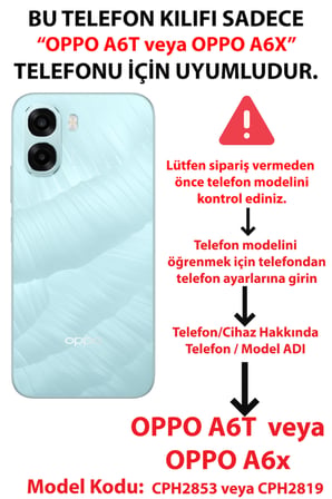 Oppo A6T - A6X Uyumlu Mandala Baskılı Silikon Kılıf