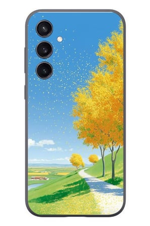 Samsung Galaxy S23 Uyumlu Sarı Sonbahar Ağacı Baskılı Silikon Kılıf