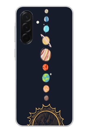 Samsung Galaxy A36 Uyumlu Gezegenler Baskılı Silikon Kılıf