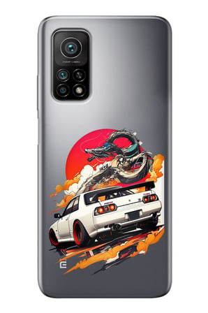 Xiaomi Mi 10T-10T PRO Uyumlu GTR Güneş Ejderha Tasarımlı Baskılı Silikon Kılıf
