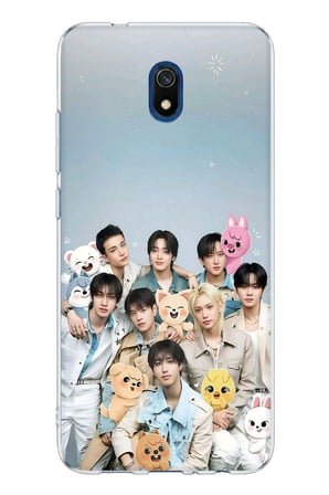 Redmi 8A Uyumlu Tray Kids K-Pop Grubu ve SKZOO Temalı Baskılı Silikon Kılıf
