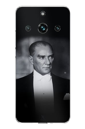 Realme 11 PRO-11 PRO PLUS Uyumlu Zarafet ve Asalet: Atatürk Smokinli Baskılı Silikon Kılıf