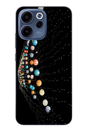 Oppo Reno 15F Uyumlu Gezegenlerin Dansı Baskılı Silikon Kılıf