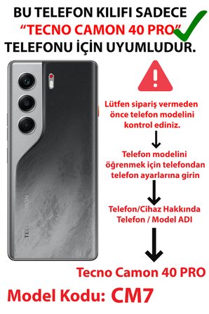 Tecno Camon 40 Uyumlu Mavi Çizgili ve Sarı Papatya Baskılı Silikon Kılıf