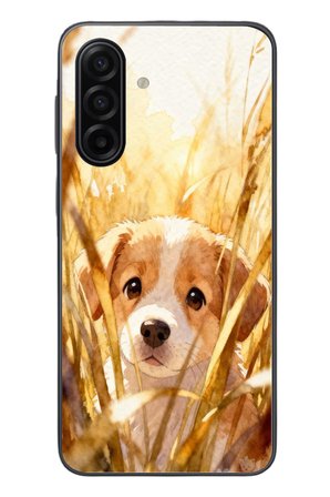 Samsung Galaxy A17 Uyumlu Golden Köpek Baskılı Silikon Kılıf