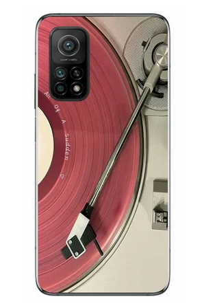 Xiaomi Mi 10 T Uyumlu Pembe Plak Baskılı Silikon Kılıf