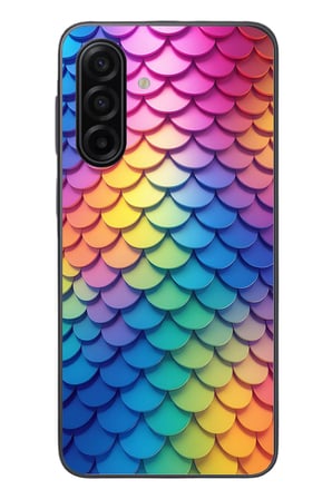 Samsung Galaxy A17 Uyumlu Gökkuşağı Renkleri Baskılı Silikon Kılıf