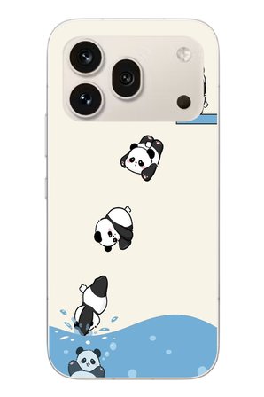 Honor 600 Pro Uyumlu Yüzen Pandalar Baskılı Silikon Kılıf