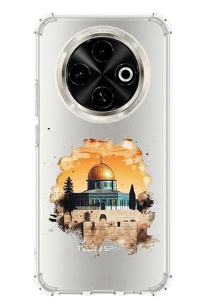 Tecno Spark 30C Uyumlu Mescid-i Aksa Tasarımlı Baskılı Silikon Kılıf