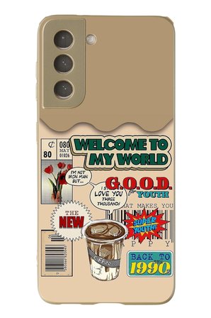 Samsung Galaxy S21 FE Uyumlu Doksanlar Gençliği Baskılı Silikon Kılıf
