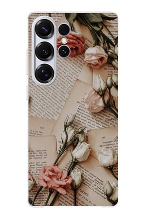 Samsung Galaxy S25 ULTRA Uyumlu Retro Gazete Güller Tasarımlı Baskılı Silikon Kılıf