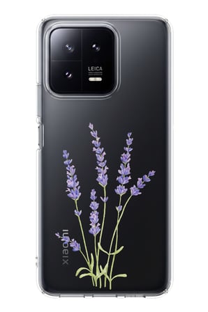 Xiaomi Mi 13 Uyumlu Lavanta Çiçek Tasarımlı Baskılı Silikon Kılıf