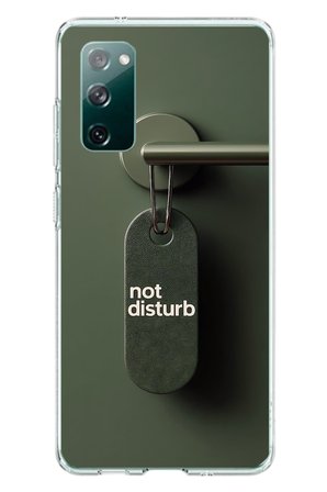 Samsung Galaxy S20 FE Uyumlu Not Disturb Baskılı Silikon Kılıf