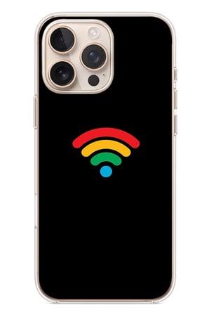 İphone 16 Pro Max Uyumlu Wifi Simgesi Baskılı Silikon Kılıf